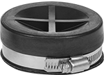Image of Product. Plugs. Front orientation. Pipe and Fittings. Rubber Drain Pipe Plugs, Plugs, Clamp-On Female.