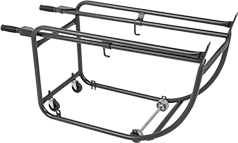 Image of Product. (E) Stand. Front orientation. Dispensing Stands. Mobile Drum Dispensing Stands, Style E.