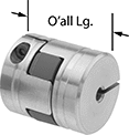 Image of System. Front orientation. Contains Annotated. Flexible Shaft Couplings. Clamping Flexible Shaft Couplings.