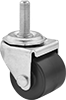 Low-Profile Static-Control Threaded-Stem Casters