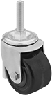 Image of Product. Front orientation. Casters. Threaded-Stem Casters with Phenolic Wheels.