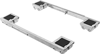 Image of Product. Front orientation. Dollies. Light Duty Adjustable-Length Dollies.