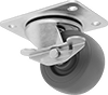 Cart-Smart Casters with Rubber Wheels 