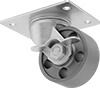 Cart-Smart Casters with Metal Wheels 