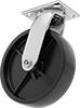 High-Capacity Plate Casters with Polypropylene Wheels 