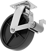 High-Capacity Plate Casters with Polypropylene Wheels