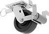 High-Capacity Spartan Casters with Phenolic Wheels