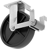 High-Capacity Plate Casters with Polypropylene Wheels 