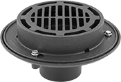 Image of Product. Front orientation. Floor Drains. Iron Floor Drains, Style B.
