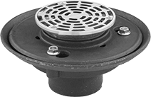 Image of Product. Front orientation. Floor Drains. Iron Floor Drains, Style C.