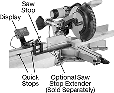 Image of ProductInUse. Front orientation. Linear Scales. Digital Linear Scales for Saws.