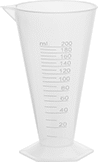 Image of Product. Front orientation. Graduated Cylinders. Easy-Fill Plastic Graduated Cylinders, Polypropylene.