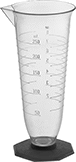 Image of Product. Front orientation. Graduated Cylinders. Easy-Fill Plastic Graduated Cylinders.
