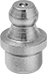 Image of Product. Front orientation. Grease Fittings. Grease Fittings for Unthreaded Holes, Straight with Smooth Shank.