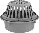 Image of Product. Front orientation. Roof Drains. Iron.