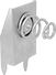 Image of Product. Front orientation. Battery Contacts. Circuit Board Battery Contacts, Push In, Spring Contact.