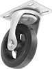High-Capacity Bison Casters with Rubber Wheels