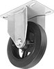 High-Capacity Bison Casters with Rubber Wheels