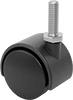 Light Duty Furniture Threaded-Stem Casters with Nylon Wheels 