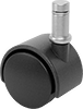 Light Duty Furniture Friction-Grip Stem Casters with Nylon Wheels