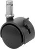 Light Duty Furniture Friction-Grip Stem Casters with Nylon Wheels