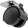Light Duty Furniture Casters with Nylon Wheels 