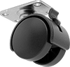 Light Duty Furniture Casters with Nylon Wheels 