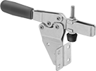 Image of Product. Front orientation. Toggle Clamps. Side-Mount Hold-Down Toggle Clamps, With Open Arm, Steel Body.