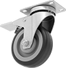 Cardinal Casters with Rubber Wheels
