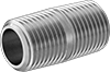 Standard-Wall Stainless Steel Threaded Pipe Nipples and Pipe