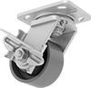 High-Capacity Kingston Casters with Metal Wheels
