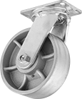 Image of Product. Front orientation. Casters. Extra-High-Capacity Viking Casters with Metal Wheels, Swivel.