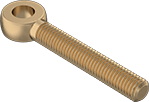 Image of Product. Front orientation. Rod Ends. Corrosion-Resistant Fully Threaded Rod End Bolts, Brass.
