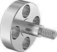 Image of Product. Front orientation. Idler Shafts. Flange-Mount Idler Rotary Shafts.