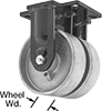 Extra-High-Capacity Compact Alliance Casters with Metal Wheels
