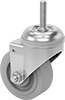 Threaded-Stem Casters with Rubber Wheels