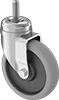 Threaded-Stem Casters with Polyurethane Wheels