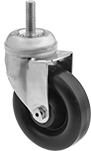 Image of Product. Swivel. Front orientation. 1 Wheel. Threaded-Stem Casters with Polypropylene Wheels, Swivel.