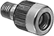 Image of Product. Front orientation. Pressure Test Fittings. Quick-Install Pressure Test Fittings, NPT Female Inlet × NPT Male Outlet Adapter with Intermittent Swivel.