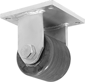 Image of Product. Rigid. Front orientation. Casters. Extra-High-Capacity Colossus Casters with Phenolic Wheels, 1 Wheel, Rigid.