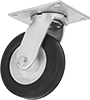 Hollow-Tread Flat-Free Casters with Rubber Wheels