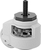 Threaded-Stem Leveling Casters 