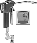 Image of Product. Front orientation. Contains Inset. Grease Guns. Metering Guns for Container-Mount Grease Dispensers, With Rigid Nozzle.