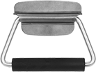 Image of Product. Front orientation. Pull Handles and Knobs. Curved Weld-On-Mount Folding Pull Handles with Mounting Plate.