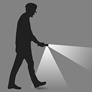 Image of Specification. (Style A and B) With Second LED Light. Front orientation. NEC Class I Divisions 1, 2 Groups A, B, C, D. Hazardous Location Pivoting-Head Flashlights.