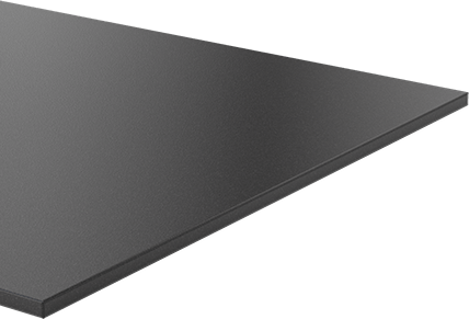 Image of Product. Front orientation. MDS-Filled Cast Nylon Sheet, Easy-to-Machine, Wear-Resistant, 1/4" Thick, 24" x 12".