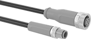 Image of Product. M8 Plug × M12 Socket. Front orientation. Metric Circular Cords. Metric Circular Cord Adapters, M8 Plug × M12 Socket.