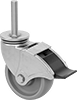 Corrosion-Resistant Threaded-Stem Casters with Polyurethane Wheels