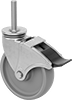 Corrosion-Resistant Threaded-Stem Casters with Polyurethane Wheels 
