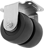 Cart-King Casters with Rubber Wheels 